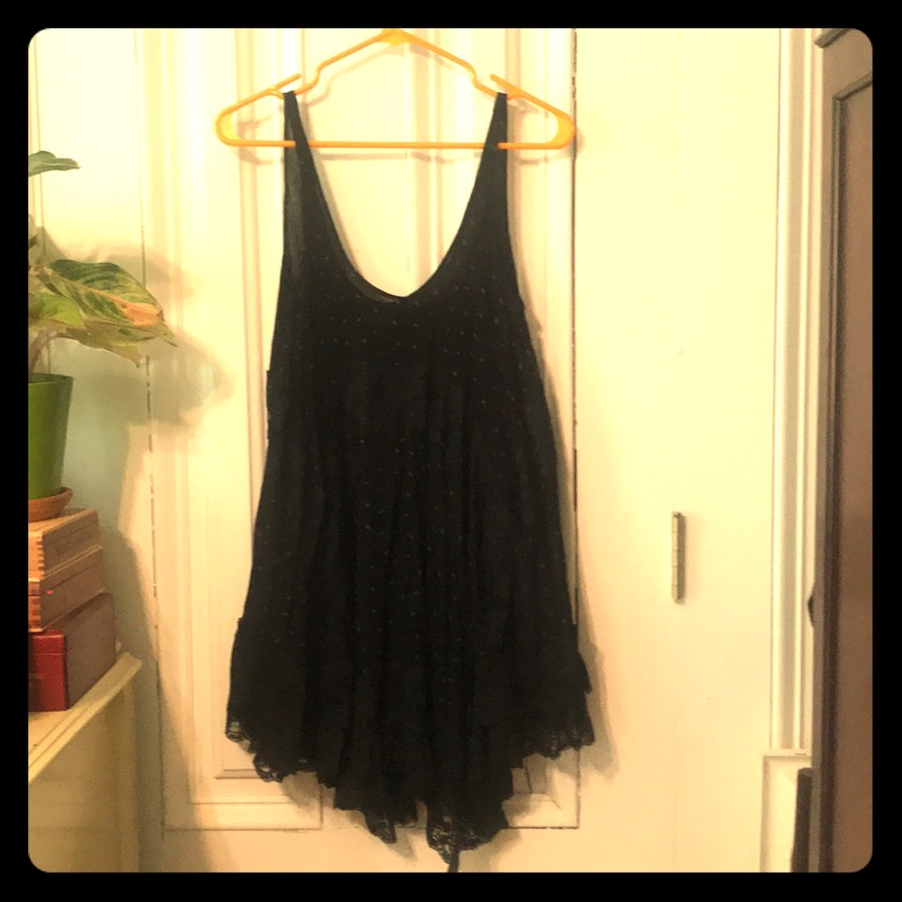 Sleeveless black free people dress
